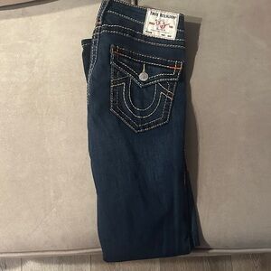 True Religion Women's Dark Blue Boot Cut Jeans